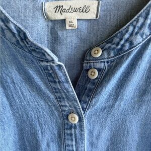 Madewell Light Blue Denim Popover